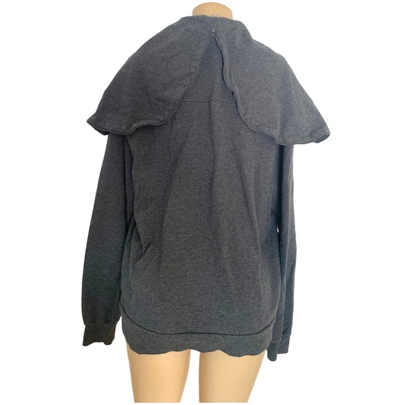 RED SQUAD Gray Sweatshirt Jacket Hoodie Zip Hood Pocketed Athleisure - Picture 6 of 10